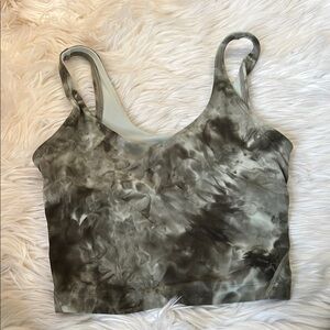 lululemon athletica Green Tie-Dye Tank Top